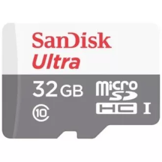 Card SanDisk MicroSDHC 32GB Ultra (120MB/s, Clasa A1 10 UHS-I, Android - Ambalaj tabletă, aplicație Memory Zone) + adaptor