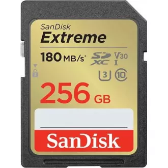Card SanDisk SDXC 256GB Extreme (190 MB/s Clasa 10, UHS-I U3 V30)