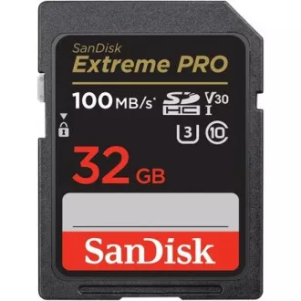 Card SanDisk SDHC 32GB Extreme PRO (100 MB/s Clasa 10, UHS-I U3 V30)