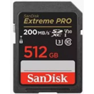 Card SanDisk SDXC 512GB Extreme PRO (200 MB/s Clasa 10, UHS-I U3 V30)