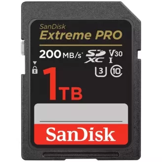 Card SanDisk SDXC 1TB Extreme PRO (200 MB/s Clasa 10, UHS-I U3 V30)