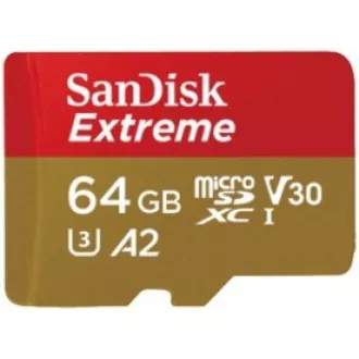 Card SanDisk micro SDXC 64GB Extreme (170 MB/s Class 10, UHS-I U3 V30)   adaptor