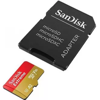 Card SanDisk micro SDXC 64GB Extreme (170 MB/s Class 10, UHS-I U3 V30)   adaptor