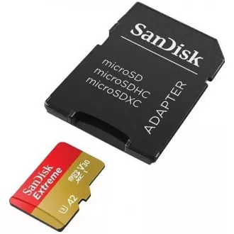 Card SanDisk micro SDXC 256GB Extreme (190 MB/s Class 10, UHS-I U3 V30)   adaptor