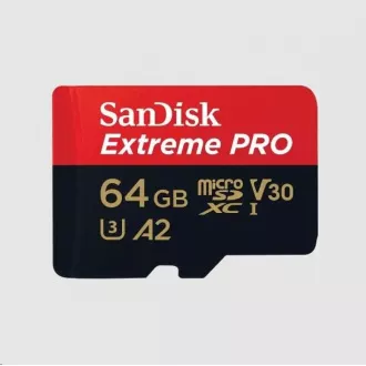 Card SanDisk micro SDXC 64GB Extreme PRO (200 MB/s Class 10, UHS-I U3 V30)   adaptor