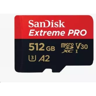 Card SanDisk micro SDXC 512GB Extreme PRO (200 MB/s Class 10, UHS-I U3 V30)   adaptor