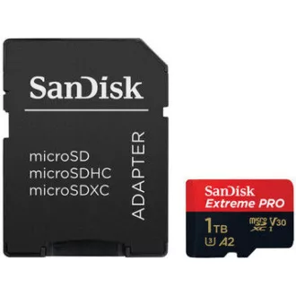 Card SanDisk micro SDXC 1TB Extreme PRO (200 MB/s Clasa 10, UHS-I U3 V30)   adaptor