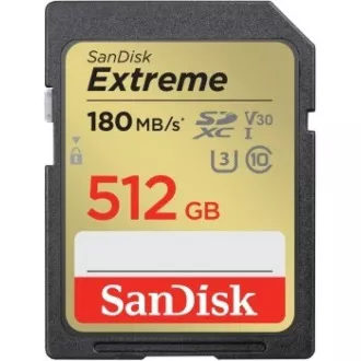 Card SanDisk SDXC 512GB Extreme (190 MB/s Clasa 10, UHS-I U3 V30)