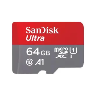 Card SanDisk MicroSDXC Ultra 64GB (140MB/s, A1 Clasa 10 UHS-I) + adaptor Card SanDisk MicroSDXC Ultra 64GB (140MB/s, A1 Clasa 10 UHS-I) + adaptor