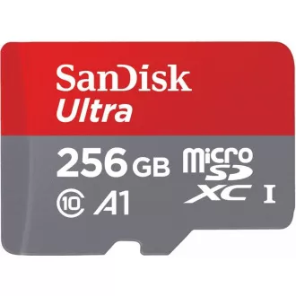 Card SanDisk MicroSDXC 256GB Ultra (150 MB/s, A1 Class 10 UHS-I)   adaptor