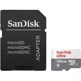 Sandisk MicroSDXC 256GB Ultra (100MB/s, Clasa 10 UHS-I, Android)