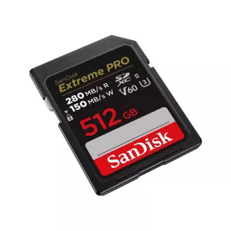 Card SanDisk SDXC Extreme PRO de 512 GB (R:280/W:150 MB/s, UHS-II, V60)