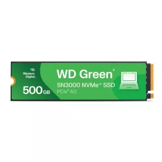 SSD WD GREEN 500GB SN3000 cu alimentare SanDisk, PCIe Gen4x4, M.2 2280, (R:5000/W:4100 MB/s)