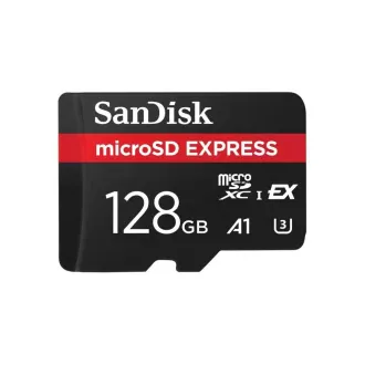 Card micro SDXC SanDisk Express de 128 GB (880/480 MB/s, A1, UHS-I, U3)