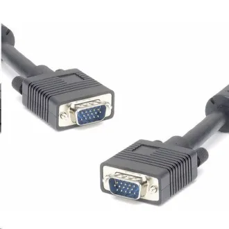 Cablu monitor PREMIUMCORD HQ (Coaxial) 2x ferită, SVGA 15p, DDC2, 3xCoaxial+8-fire, 2m