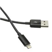 C-TECH Cablu de încărcare și sincronizare USB 2.0 Lightning (IP5 și superior), 2m, negru