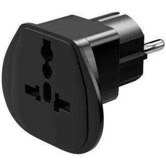 Adaptor de călătorie universal Goobay pentru aparate străine la priza CZ IEC 320 C13 Adaptor de călătorie universal Goobay pentru aparate străine la priza CZ IEC 320 C13