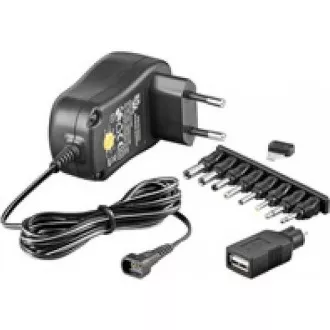 Adaptor de alimentare universal Goobay 230V / 3-12V DC 300mA