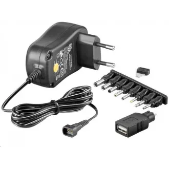 Adaptor de alimentare universal Goobay 230V / 3-12V DC 300mA