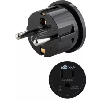 Adaptor de călătorie Goobay SUA / Japonia pentru electrocasnice și încărcătoare cu mufă europeană