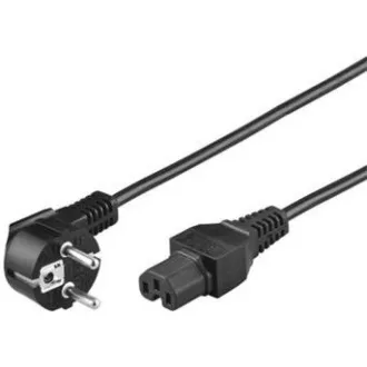 PREMIUMCORD Cablu de rețea 230V la computer 2m conector IEC 320 C15 cu fante PREMIUMCORD Cablu de rețea 230V la computer 2m conector IEC 320 C15 cu fante