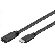 Cablu prelungitor USB-C PREMIUMCORD (USB 3.1 generația 1), C/M - C/F, 1m
