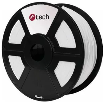 C-TECH Snur de imprimare (filament) ABS, 1, 75 mm, 1 kg, alb