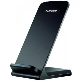 Încărcător rapid QI wireless 1stCOOL 10W negru Încărcător rapid QI wireless 1stCOOL 10W negru
