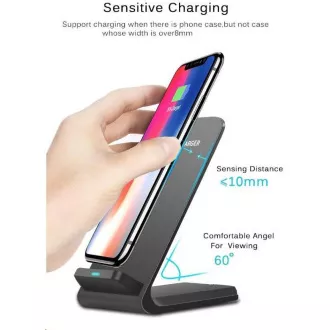 Încărcător rapid QI wireless 1stCOOL 10W negru Încărcător rapid QI wireless 1stCOOL 10W negru