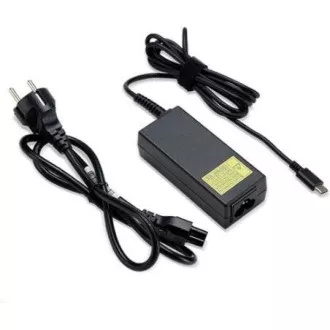 Adaptor ACER 45W_USB de tip C, negru - pentru dispozitive cu USB C, CABLUL DE ALIMENTARE UE (PACHET CU AMANTUL)