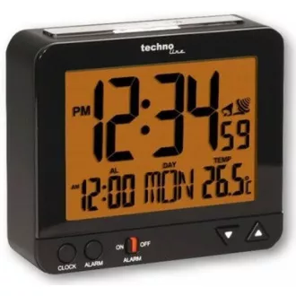 TechnoLine WT 195 - ceas deșteptător digital negru cu termometru TechnoLine WT 195 - ceas deșteptător digital negru cu termometru