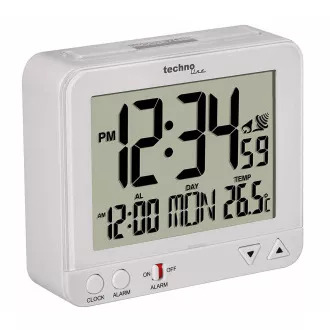 TechnoLine WT 195W - ceas deşteptător digital cu termometru TechnoLine WT 195W - ceas deşteptător digital cu termometru