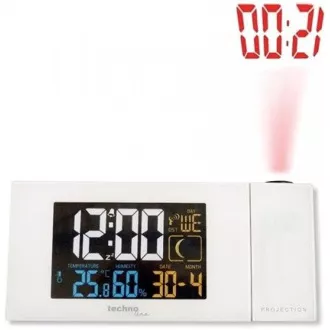 TechnoLine WT 537 - ceas cu alarmă digitală cu proiecție și măsurare a temperaturii și umidității interioare