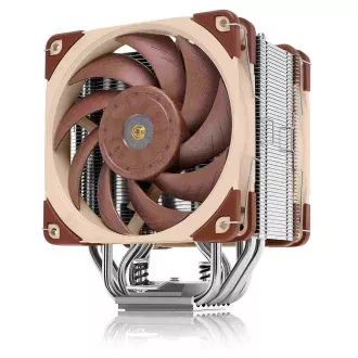 Cooler CPU NOCTUA NH-U12A, 2x 120mm, LGA1851, AM5, maro/argintiu