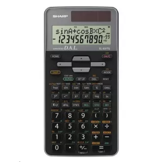 Calculator SHARP - EL531TGGY - gri - cutie - Solar + baterie
