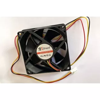 Ventilator EUROCASE 80mm, 12V (3 pini)