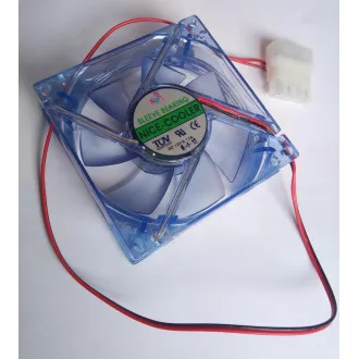 Ventilator EUROCASE 80mm, 12V/0, 17A, iluminat albastru (Molex) Ventilator EUROCASE 80mm, 12V/0, 17A, iluminat albastru (Molex)