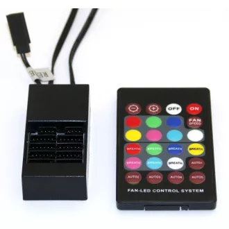 Controler EUROCASE + telecomandă pentru ventilator RGB