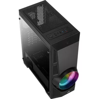 AEROCOOL AeroEngine RGB, Mid tower, 1x USB 3.0, 2x USB 2.0, 2x audio, fără sursă de alimentare AEROCOOL AeroEngine RGB, Mid tower, 1x USB 3.0, 2x USB 2.0, 2x audio, fără sursă de alimentare