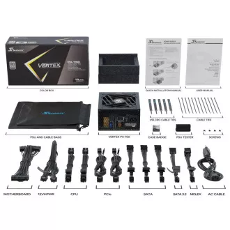 Alimentare SEASONIC 750W VERTEX, 80+ PLATINUM, 135 mm, ATX