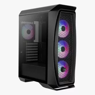 Carcasă AEROCOOL Aero One Frost ML G, turn mediu, 2x USB 3.0, 2x audio, 4x ventilatoare RGB de 120 mm, fără sursă de alimentare