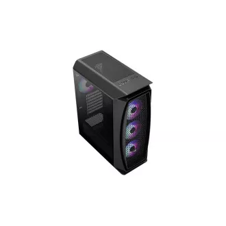 Carcasă AEROCOOL Aero One Frost ML G, turn mediu, 2x USB 3.0, 2x audio, 4x ventilatoare RGB de 120 mm, fără sursă de alimentare