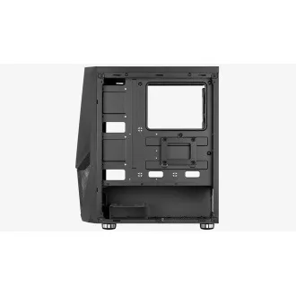 Carcasă AEROCOOL Zauron Saturn FRGB ML G, Turn Mid, 2x USB 3.0, 2x audio, 1x Ventilator FRGB de 120 mm, fără alimentare