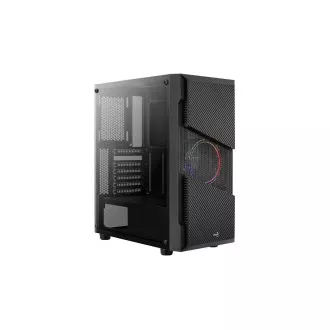 Cabinet AEROCOOL Menace Saturn FRGB ML G, Turn Mid, 2x USB 3.0, 2x audio, 1x Ventilator FRGB de 120 mm, fără sursă de alimentare