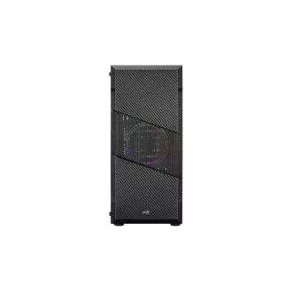 Cabinet AEROCOOL Menace Saturn FRGB ML G, Turn Mid, 2x USB 3.0, 2x audio, 1x Ventilator FRGB de 120 mm, fără sursă de alimentare