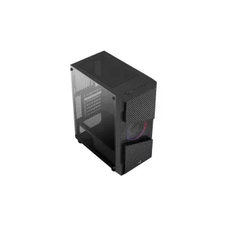 Cabinet AEROCOOL Menace Saturn FRGB ML G, Turn Mid, 2x USB 3.0, 2x audio, 1x Ventilator FRGB de 120 mm, fără sursă de alimentare