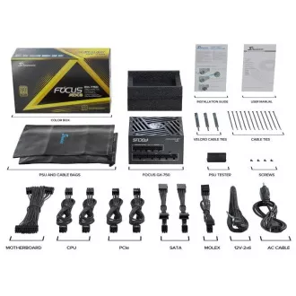 Sursă de alimentare SEASONIC 750W Focus GX-750, 80+ GOLD, ATX 3.1, PCIe 5.1