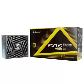 Sursă de alimentare SEASONIC 1000W Focus GX-1000, 80+ GOLD, ATX 3.1, PCIe 5.1 Sursă de alimentare SEASONIC 1000W Focus GX-1000, 80+ GOLD, ATX 3.1, PCIe 5.1