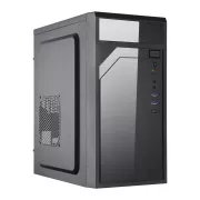 Carcasă EUROCASE ML M6-590B, Mini Tower, 1xUSB-C, 2x USB 3.0, 2x audio, neagră