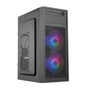 Carcasă EUROCASE ML N6-530B, ATX, 2x USB-A, 1x USB-C, 2x Ventilator ARGB de 120 mm, neagră